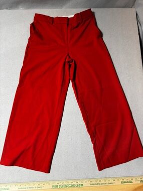 NWOT Ann Taylor Bold Red Wide-Leg Pants